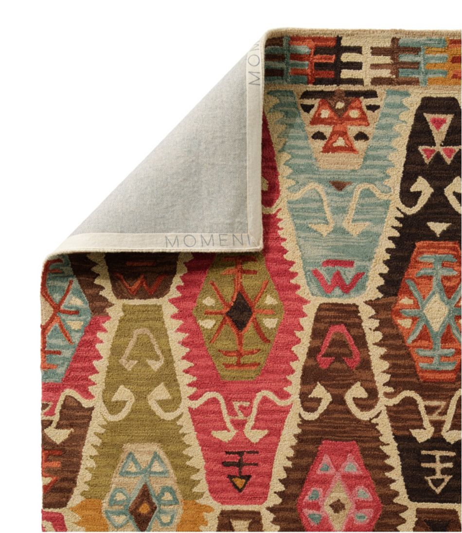 Rustic Geometric Wool Hooked Runner - Image 2