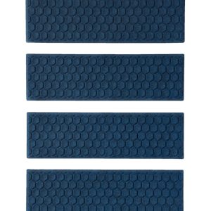 Washable Waterhog Mat, Stair Treads, Set of Four, Honeycomb