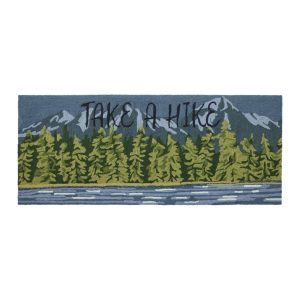 Indoor/Outdoor Vacationland Runner, Lakeside Mountain Scene