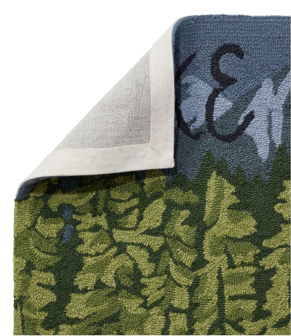 Indoor/Outdoor Vacationland Runner, Lakeside Mountain Scene - Image 2