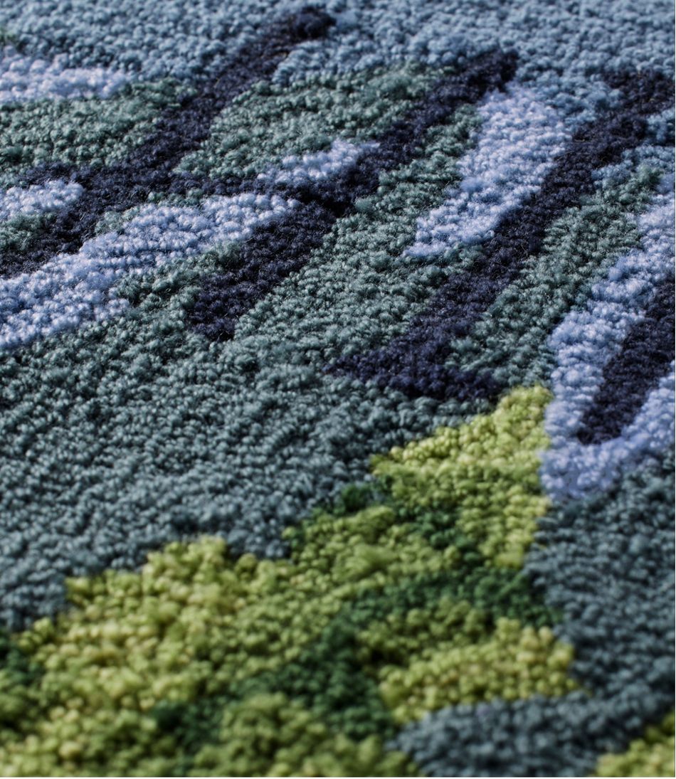 Indoor/Outdoor Vacationland Runner, Lakeside Mountain Scene - Image 3