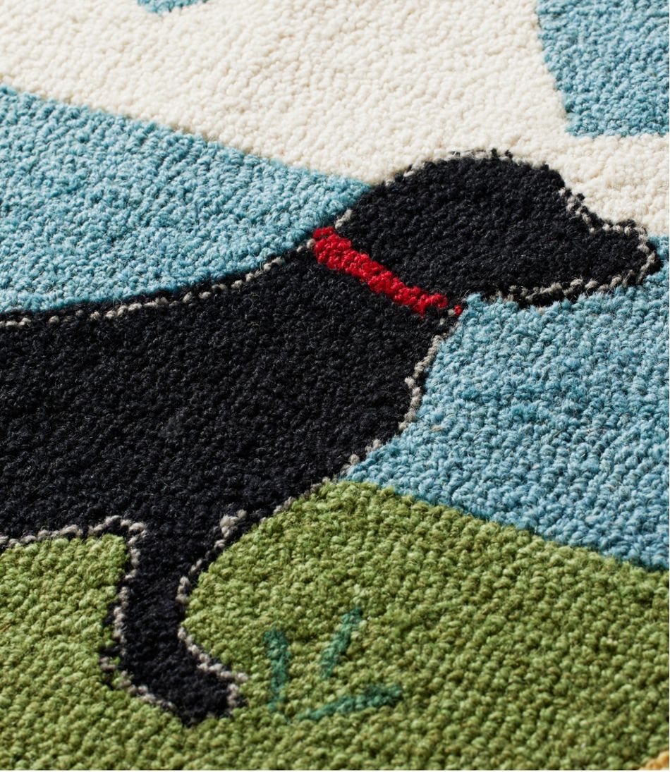 Wool Hooked Novelty Runner, Lakeside Labs - Image 3