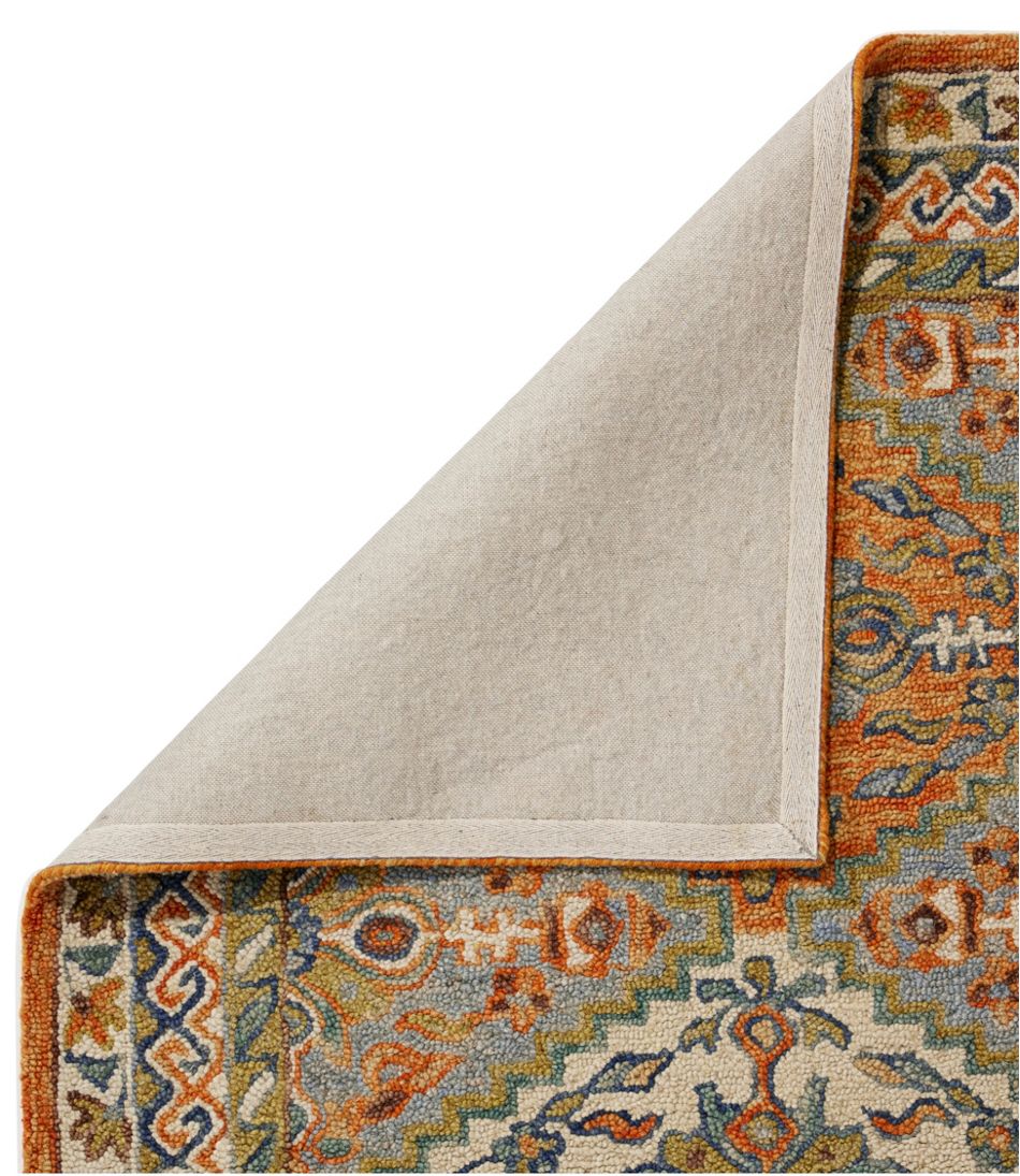 Bordered Medallion Wool Tufted Rug - Image 2