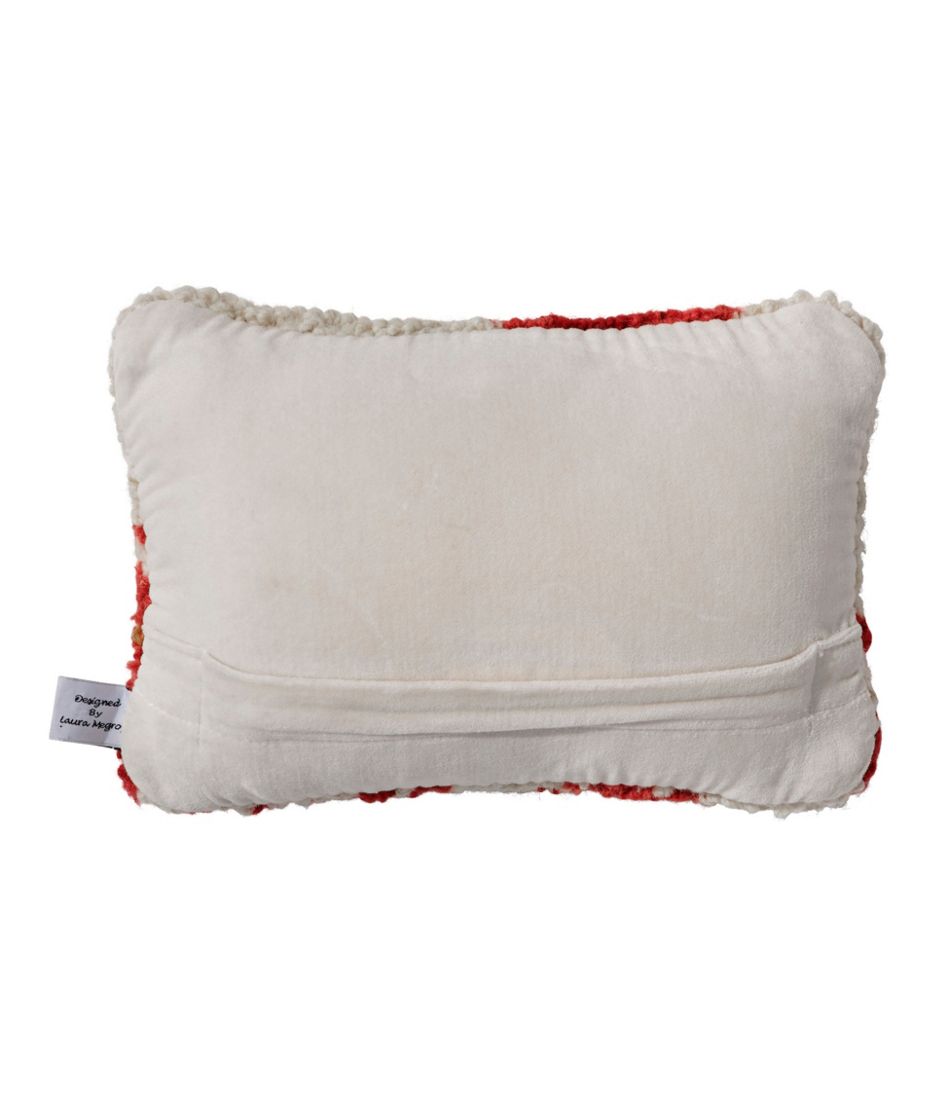 Wool Hooked Throw Pillow, Lobster, 8" x 12" - Image 3