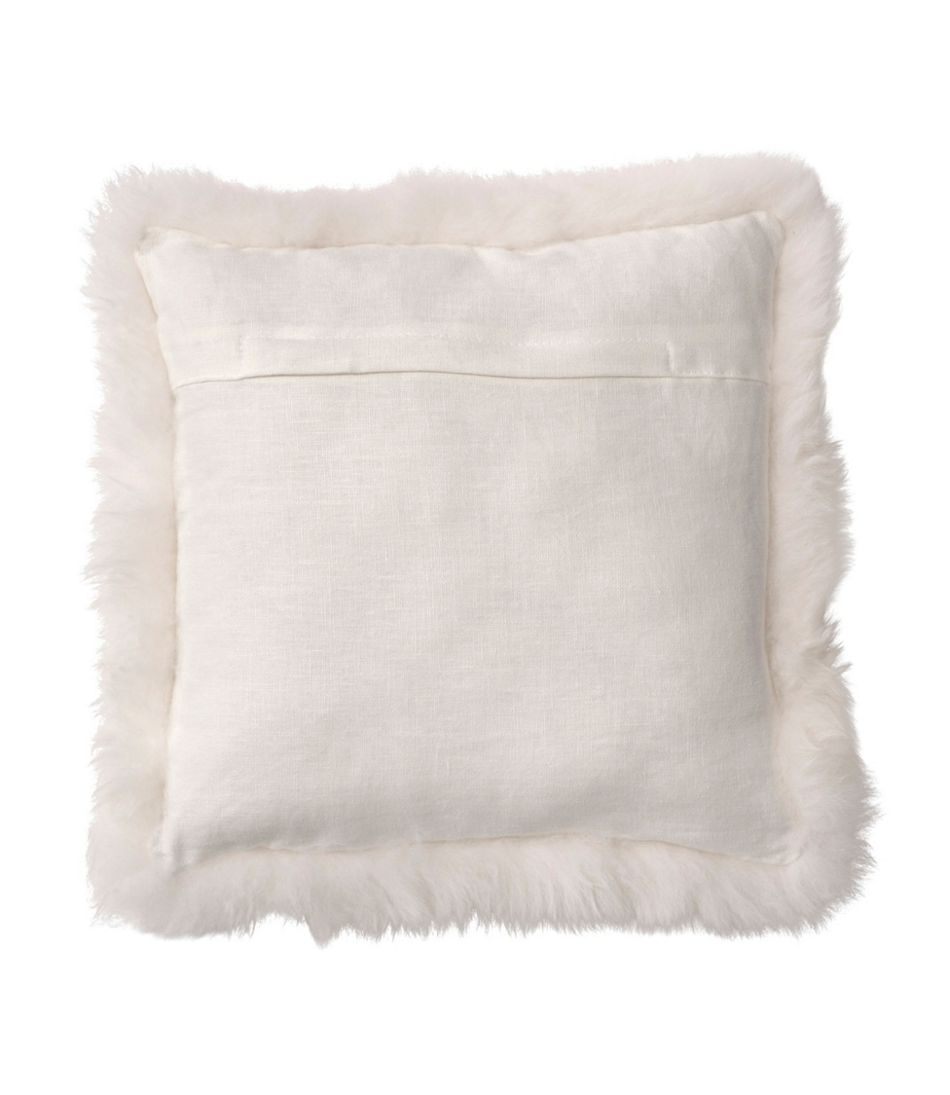 Sheepskin Throw Pillow, 14" x 14" - Image 3