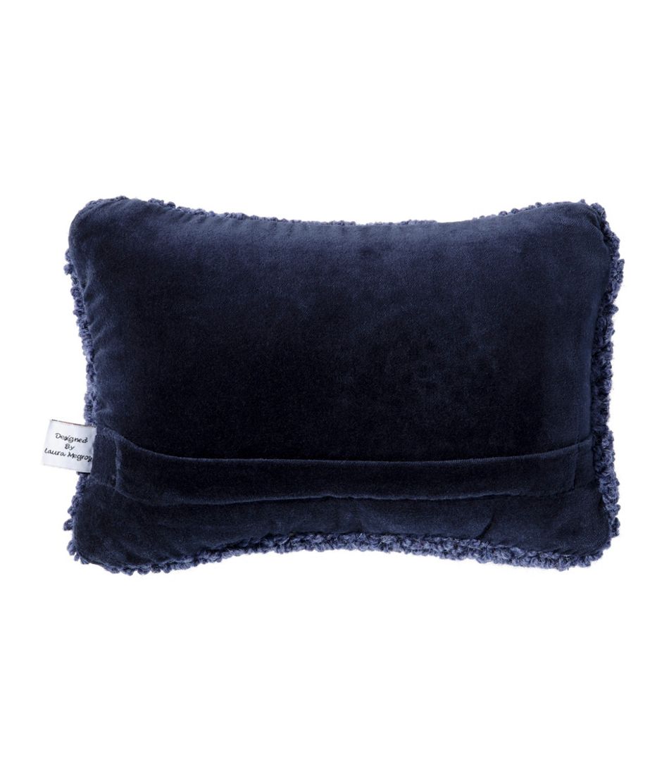 Wool Hooked Throw Pillow, Whale, 8" x 12" - Image 3
