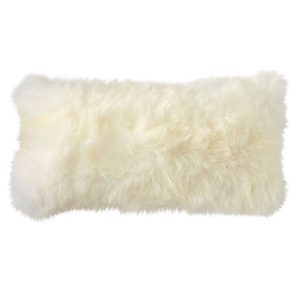 Sheepskin Throw Pillow, 11" x 22"