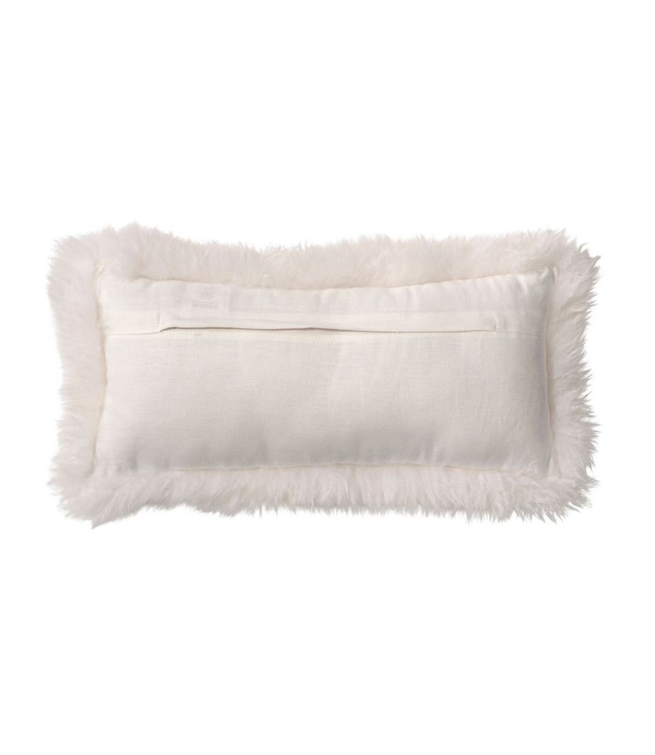 Sheepskin Throw Pillow, 11" x 22" - Image 3