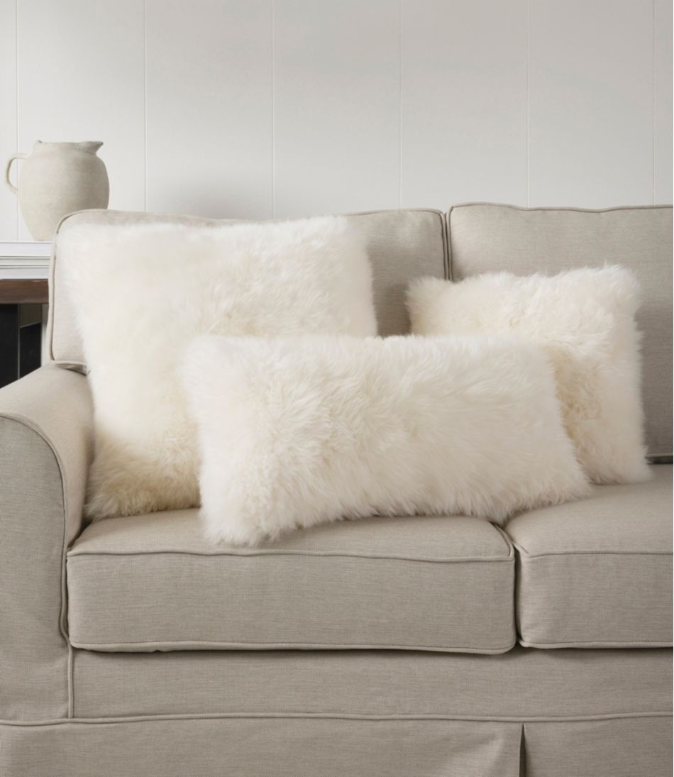 Sheepskin Throw Pillow, 11" x 22" - Image 4