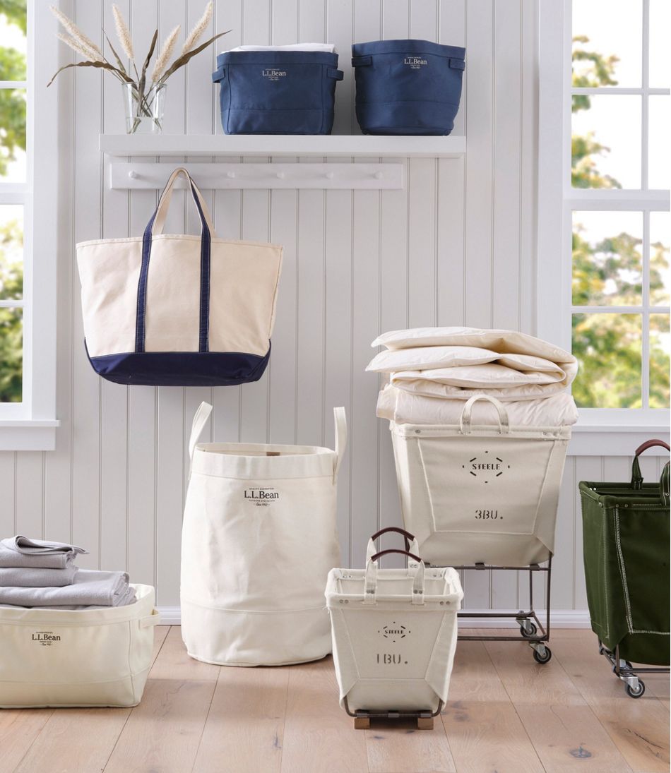 Steele Small Carry Basket With Wood Runners - Image 2