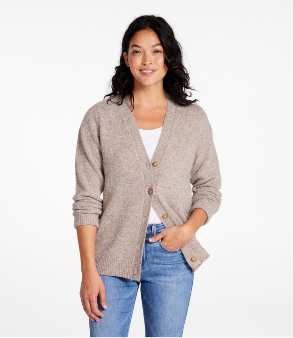 Women's Bean's Classic Ragg Wool Sweater, Button-Front Cardigan - Image 2