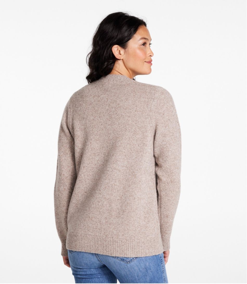 Women's Bean's Classic Ragg Wool Sweater, Button-Front Cardigan - Image 3