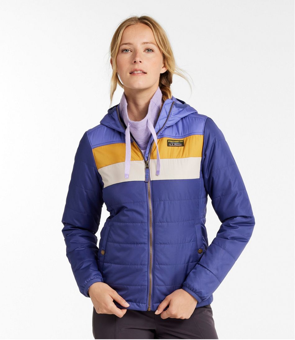 Women's Mountain Classic Puffer Hooded Jacket, Colorblock - Image 2
