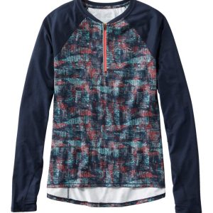 Women's Comfort Cycling Jersey, Long-Sleeve Print