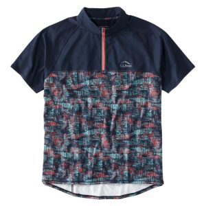 Men's Comfort Cycling Jersey, Short-Sleeve Print