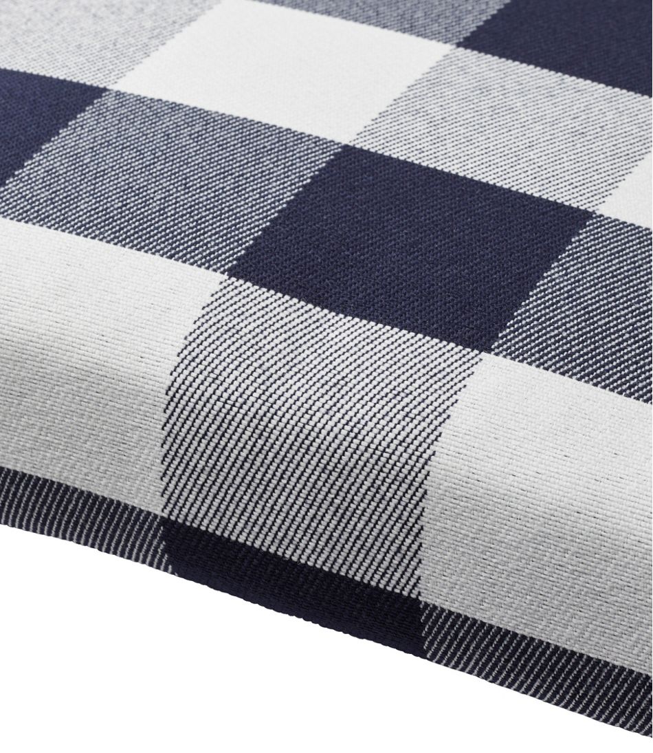 All-Weather Folding/Armless Chair Cushion, Buffalo Plaid - Image 2