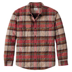 Men's Quilted Scotch Plaid Flannel Shirt Jac