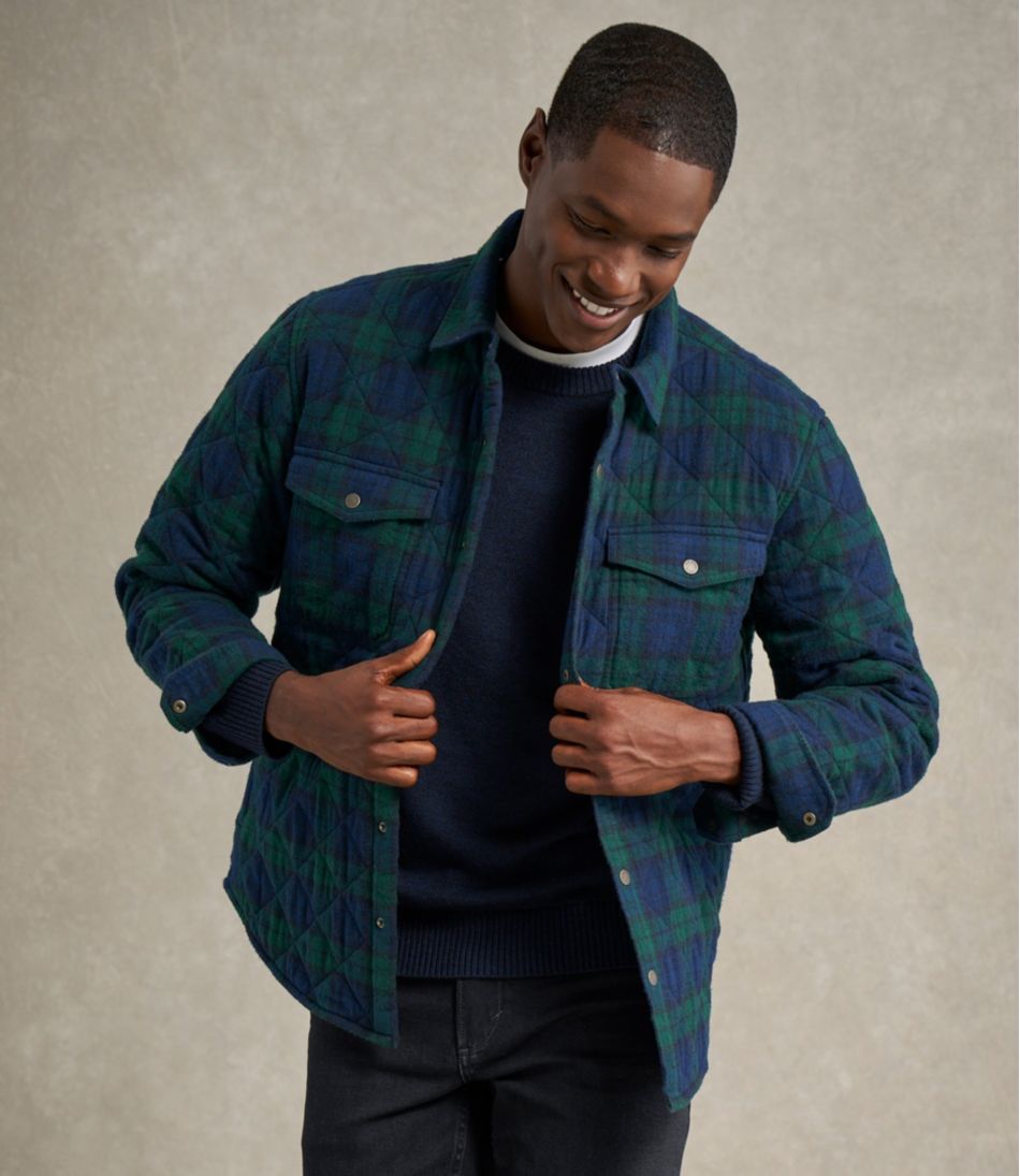Men's Quilted Scotch Plaid Flannel Shirt Jac - Image 10