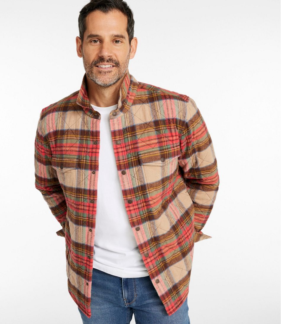 Men's Quilted Scotch Plaid Flannel Shirt Jac - Image 2