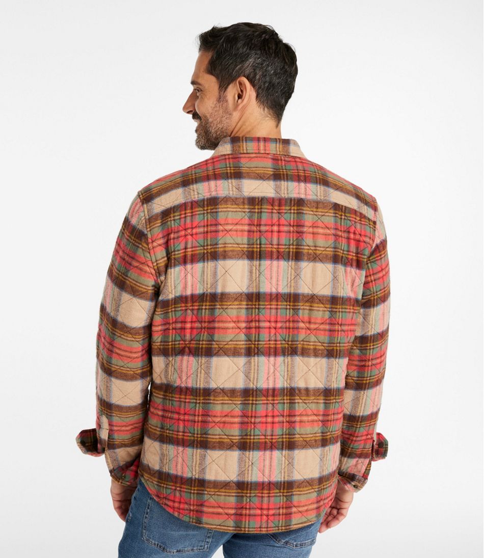 Men's Quilted Scotch Plaid Flannel Shirt Jac - Image 3