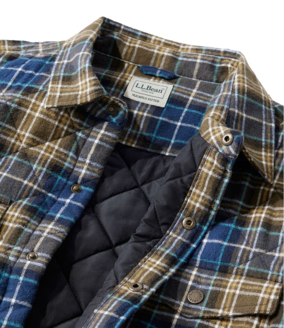 Men's Quilted Scotch Plaid Flannel Shirt Jac - Image 6