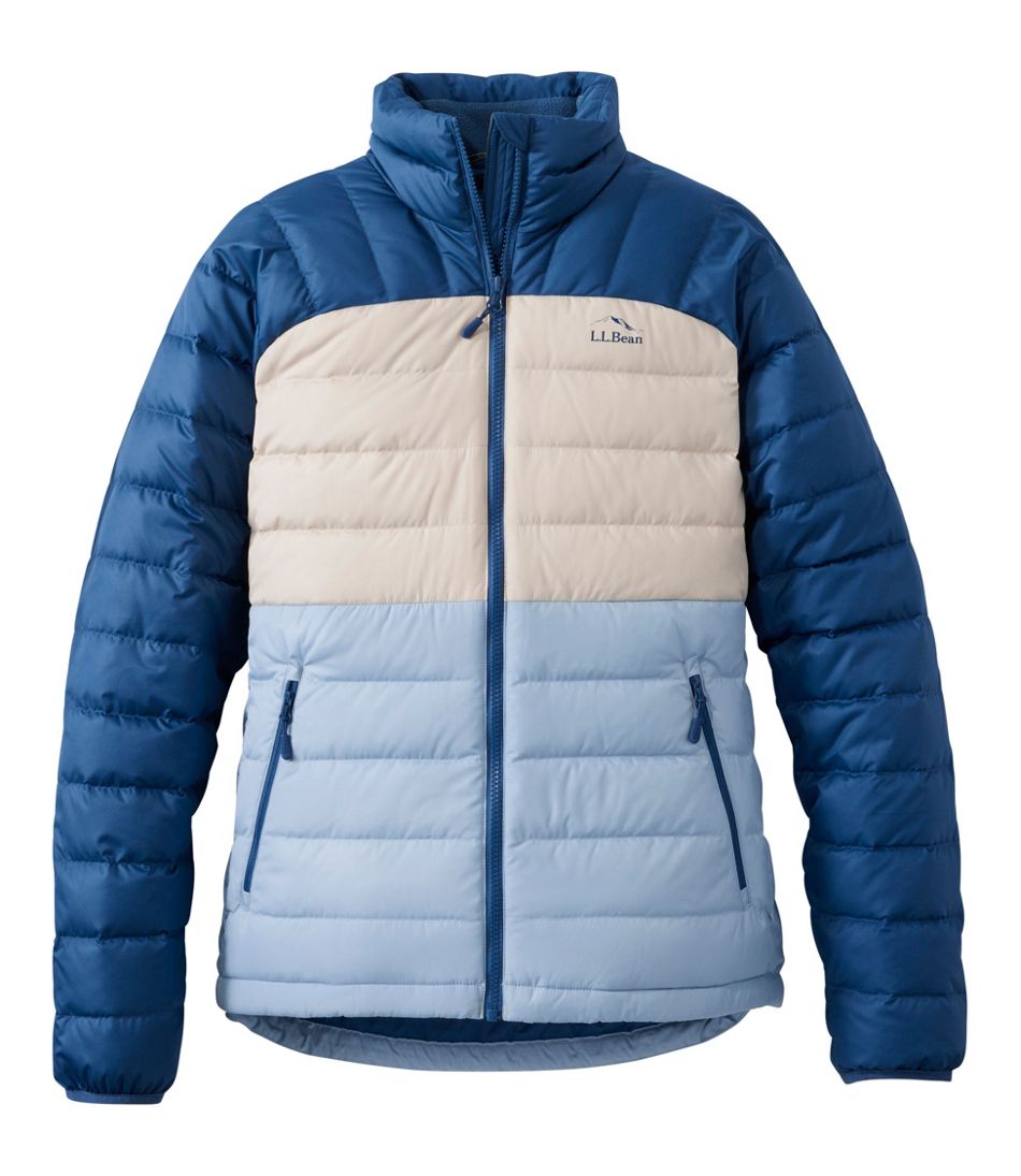 Women's Bean's Down Jacket, Colorblock