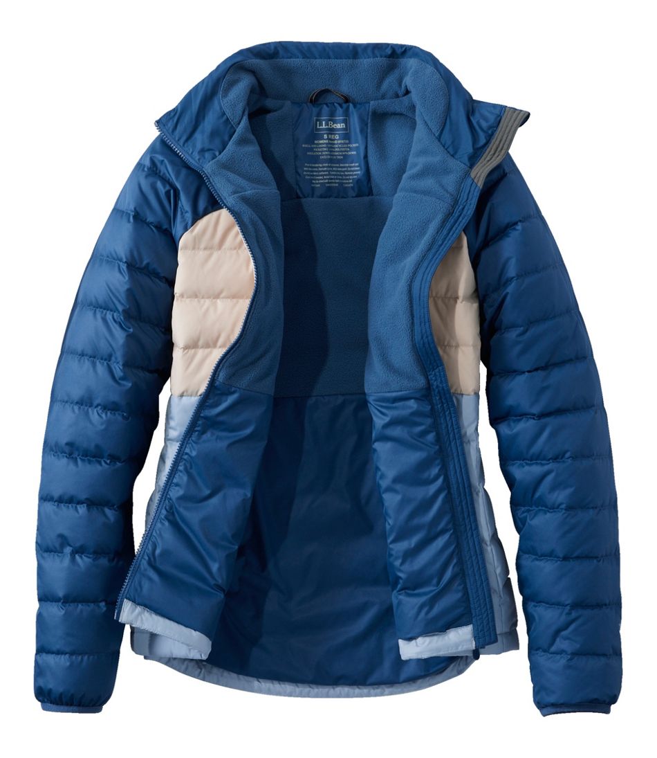 Women's Bean's Down Jacket, Colorblock - Image 6