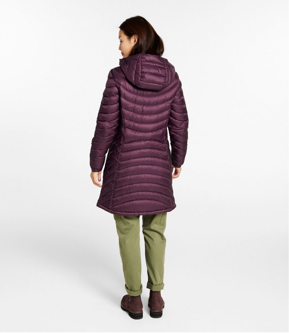 Women's Ultralight 850 Down Hooded Coat, Three-Quarter Length - Image 5