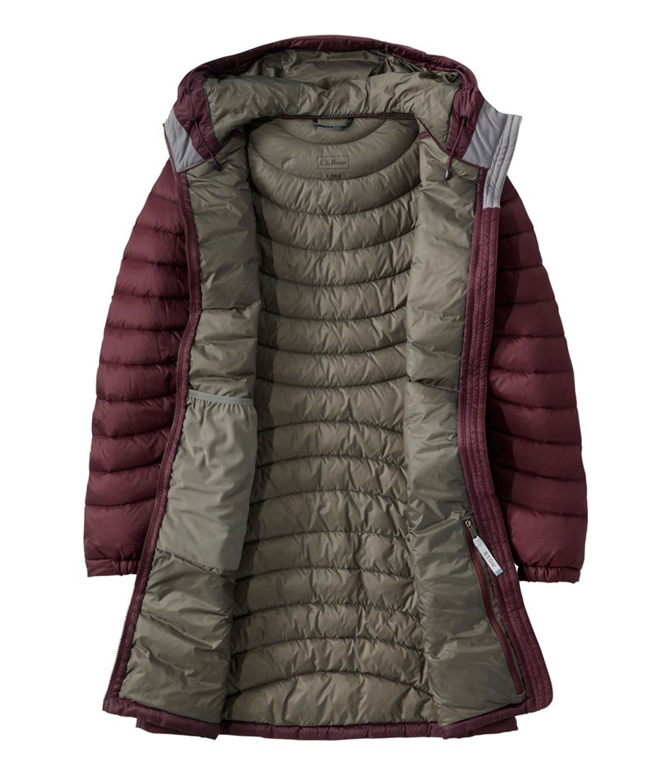 Women's Ultralight 850 Down Hooded Coat, Three-Quarter Length - Image 7