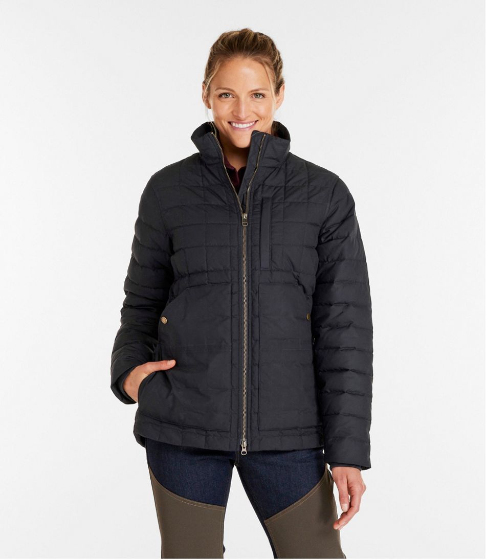 Women's L.L.Bean Upcountry Waxed Cotton Down Sweater - Image 2